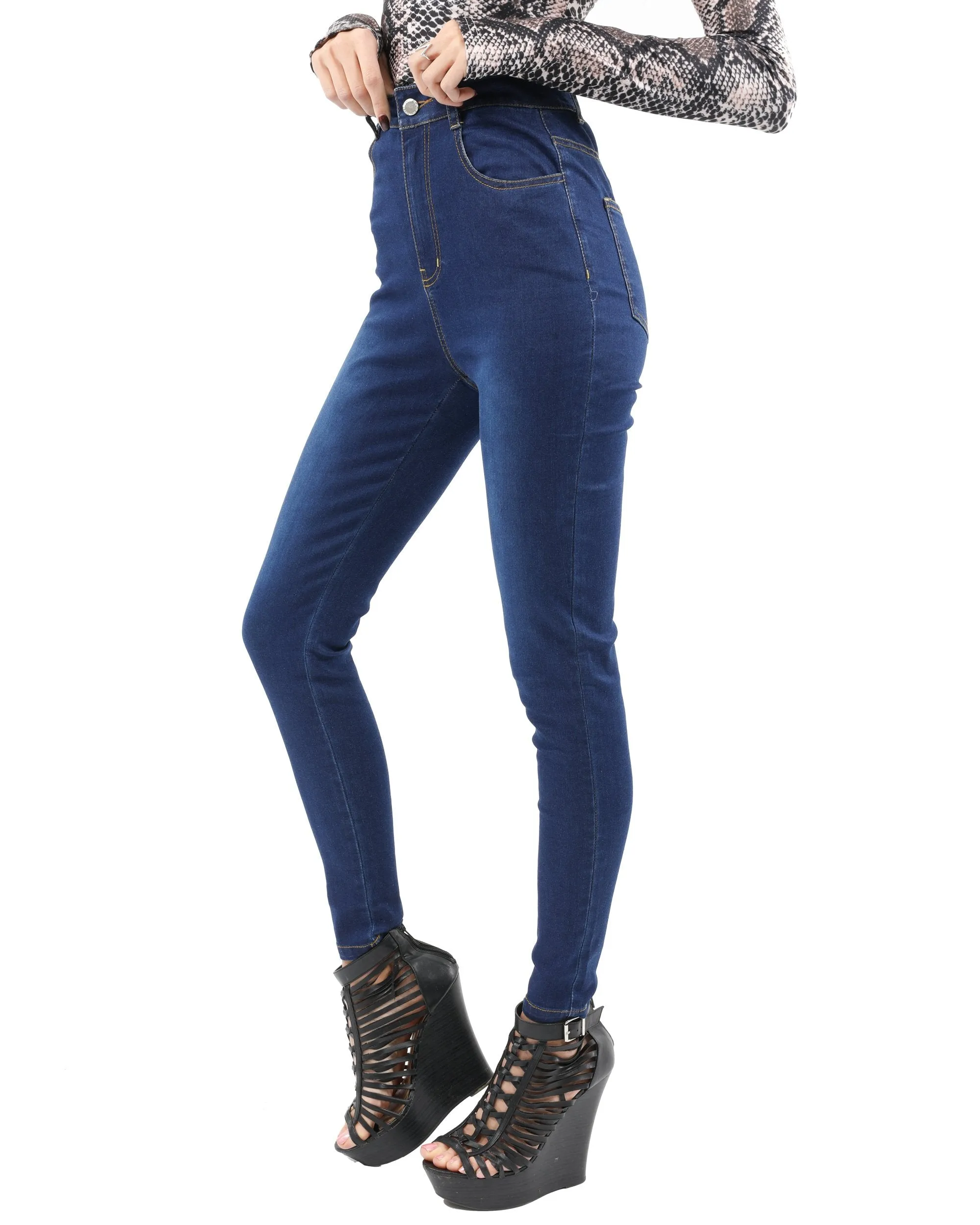 High Waist Gamut Skinny Jeans