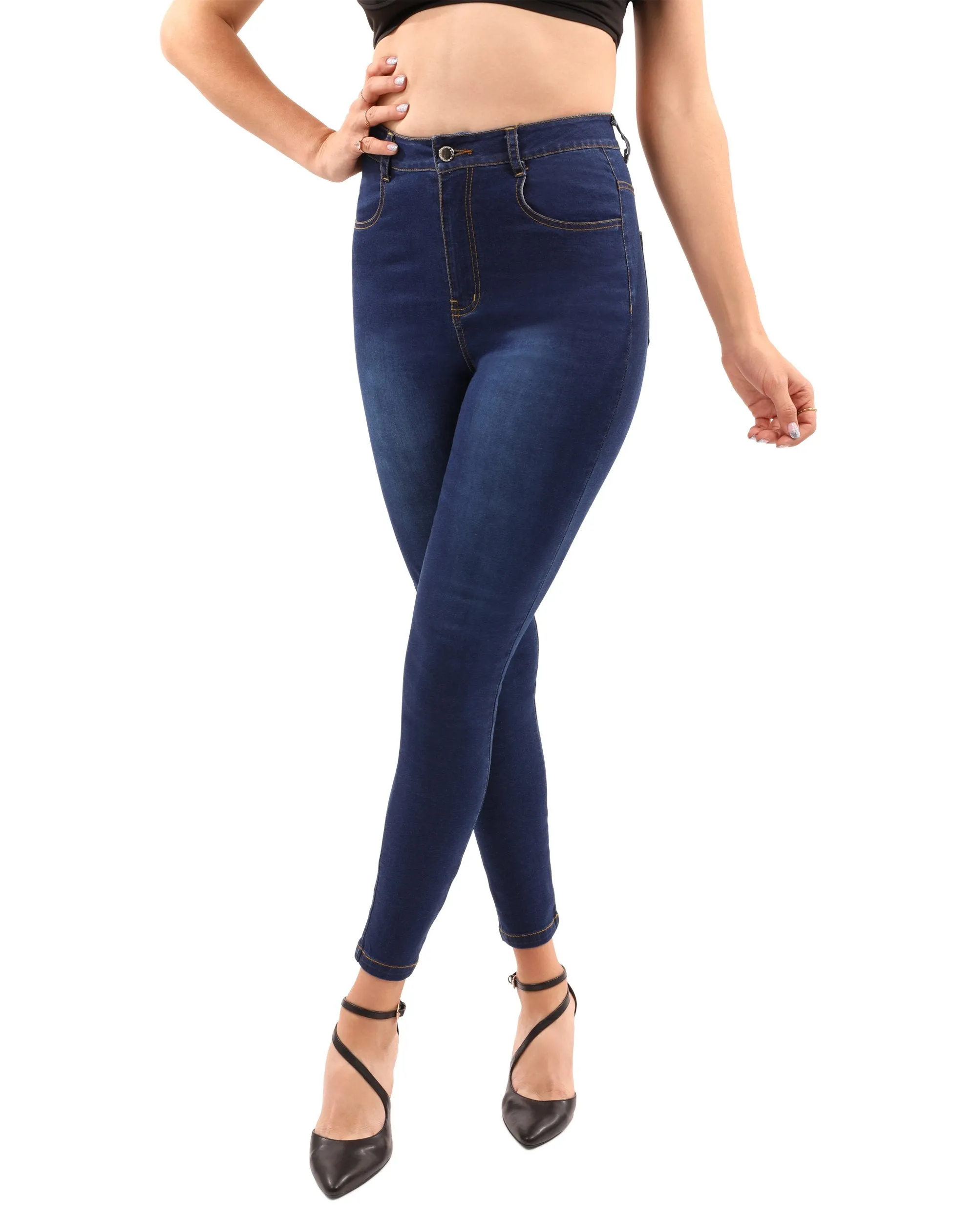 High Waist Gamut Skinny Jeans