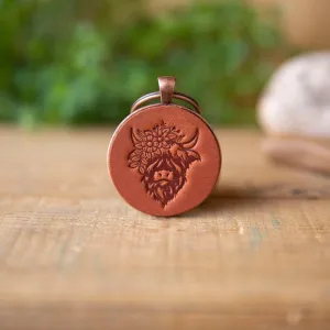 Highland Cow Keychain