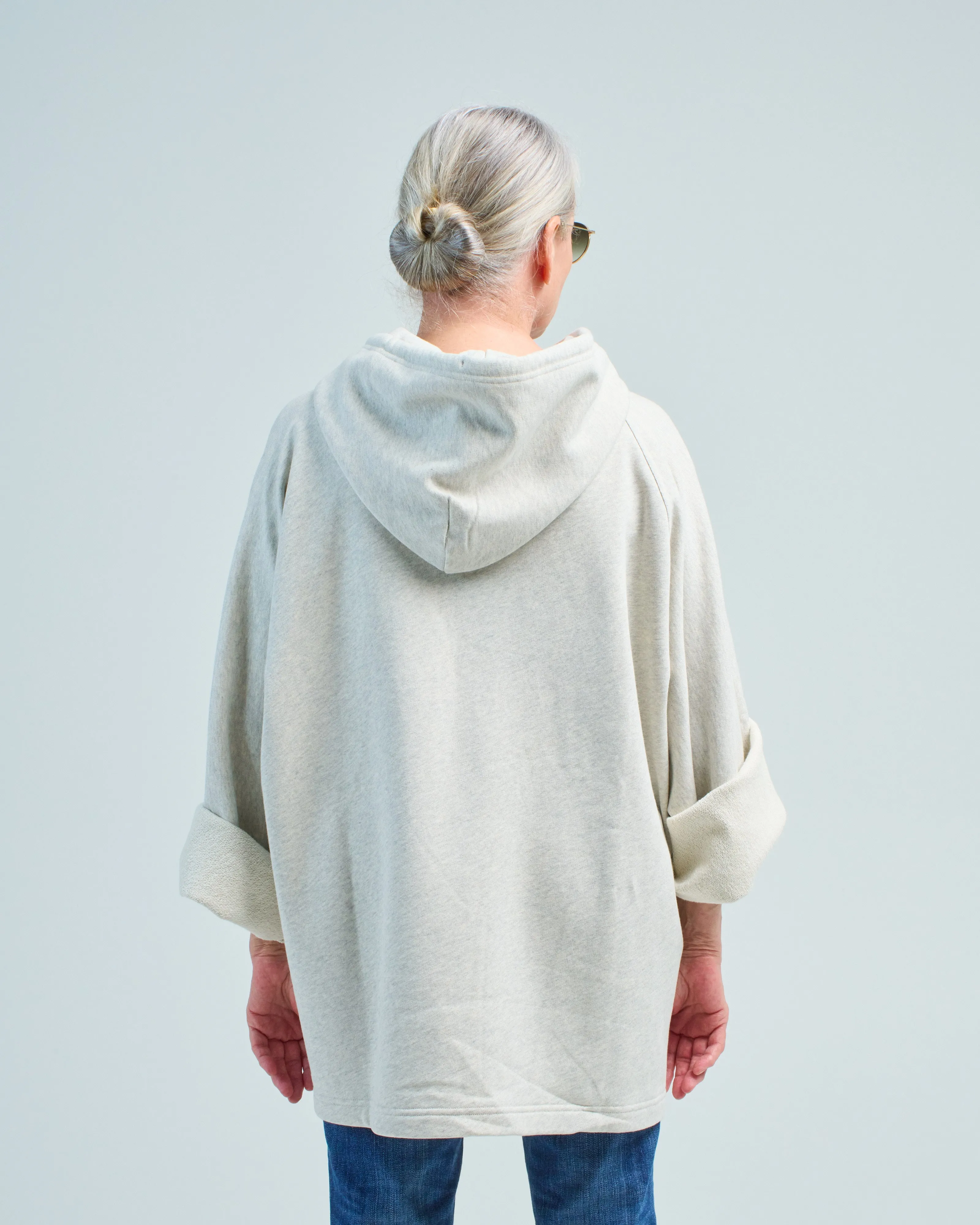 hooded fleece pullover