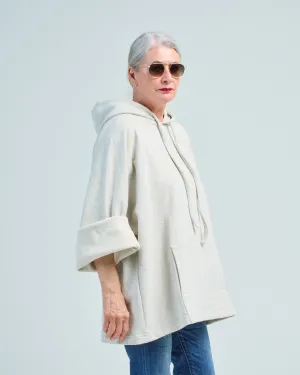 hooded fleece pullover