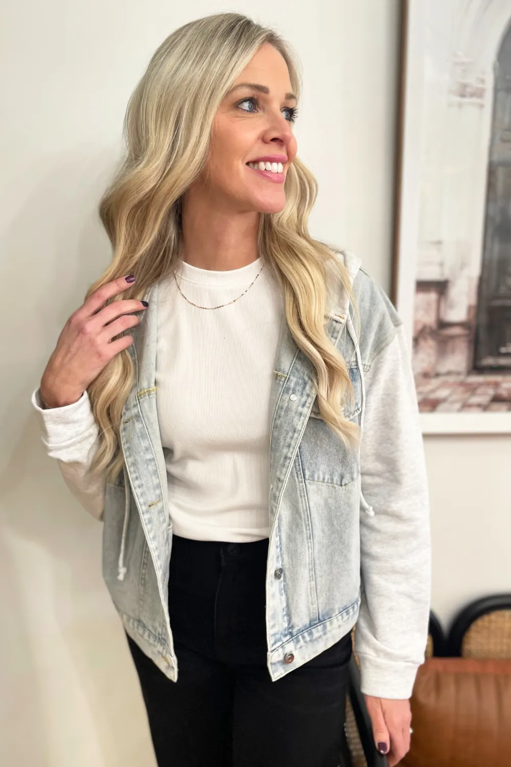 Hoodie Jean Jacket
