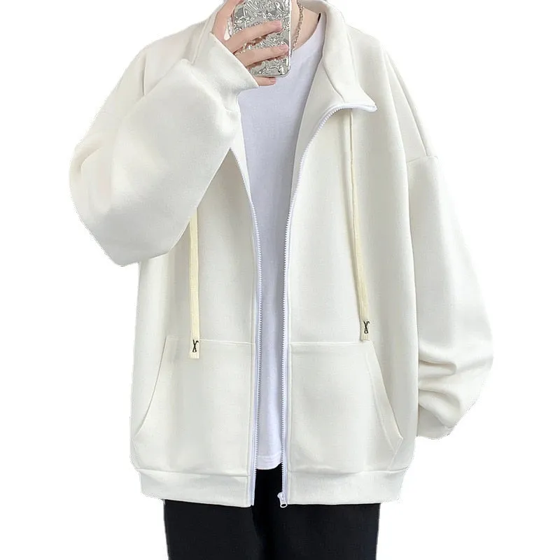 Hoodies for Men Streetwear Hooded Solid Color Loose Top