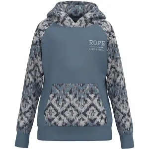 Hooey Kid's Blue and White Rope Like a Girl Hoodie