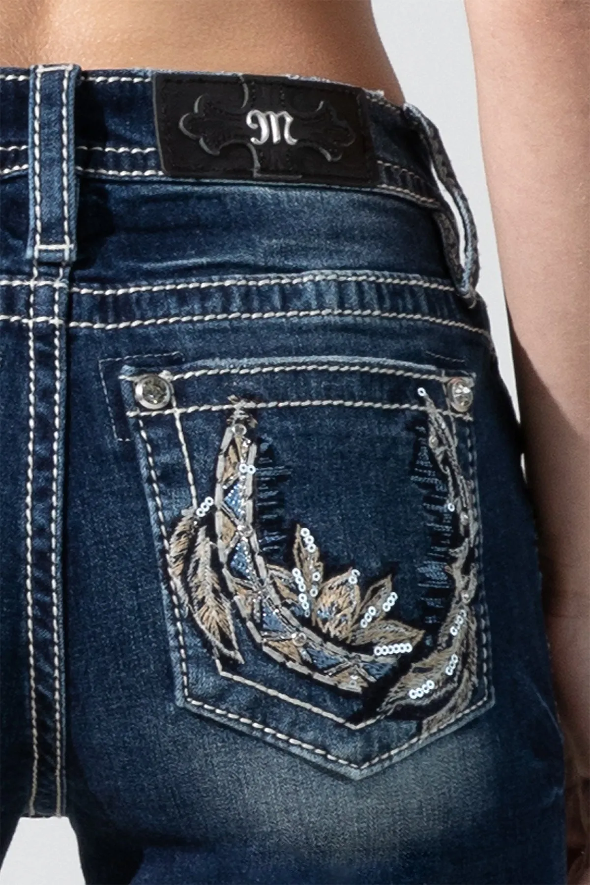 Horseshoe Effect Bootcut Jeans