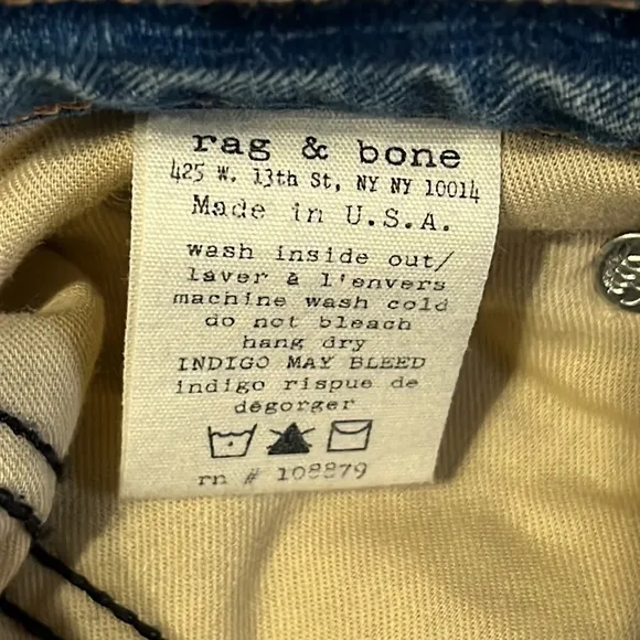 🎉Host Pick🎉 Rag &amp; Bone Relay Jeans Made in USA Size 26