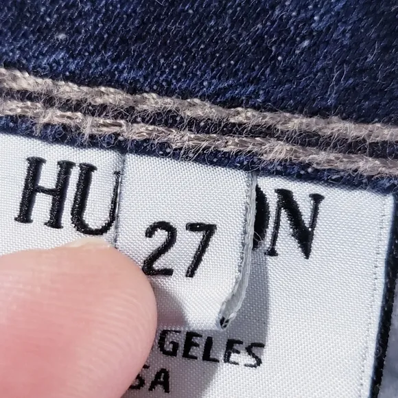 Hudson Beth Baby Boot Cut Midrise Jeans Dark Wash Stretch Women's Size 27