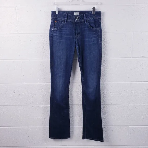 Hudson Beth Baby Boot Cut Midrise Jeans Dark Wash Stretch Women's Size 27