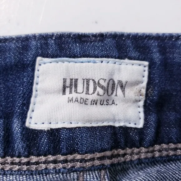 Hudson Beth Baby Boot Cut Midrise Jeans Dark Wash Stretch Women's Size 27