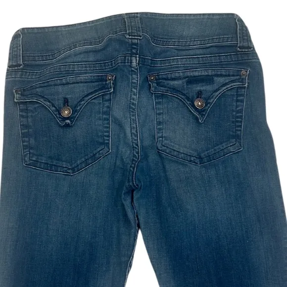 Hudson Beth Mid Rise Baby Boot Cut Jeans | Size 29 | Medium Blue Wash