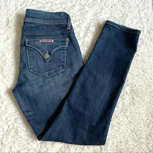 HUDSON  Jeans Collin Mid-Rise Skinny Crop Jeans Size 25