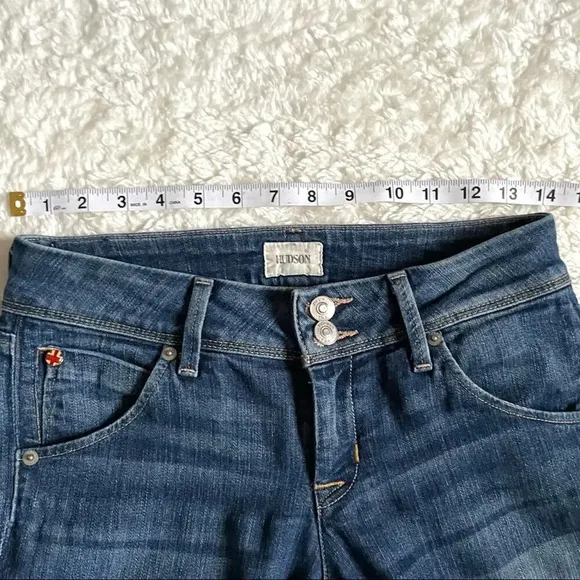 HUDSON  Jeans Collin Mid-Rise Skinny Crop Jeans Size 25