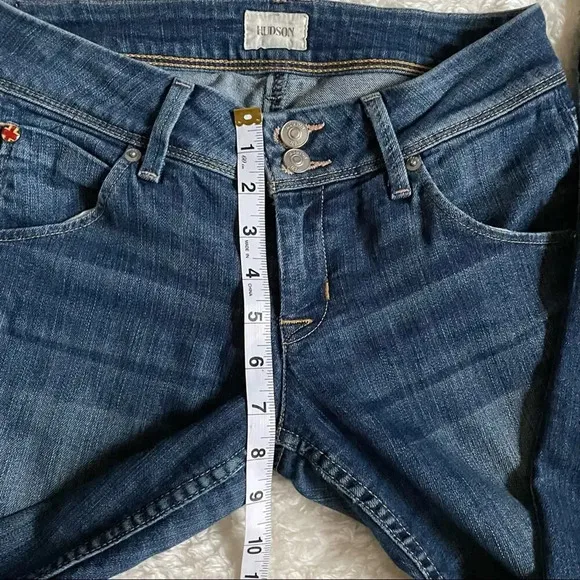 HUDSON  Jeans Collin Mid-Rise Skinny Crop Jeans Size 25