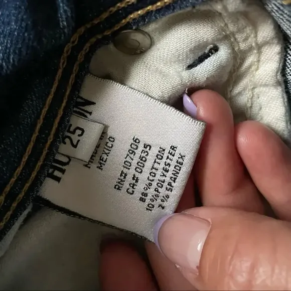 HUDSON  Jeans Collin Mid-Rise Skinny Crop Jeans Size 25