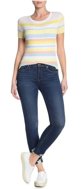 Hudson Nico Mid-Rise Super Skinny Ankle Jeans