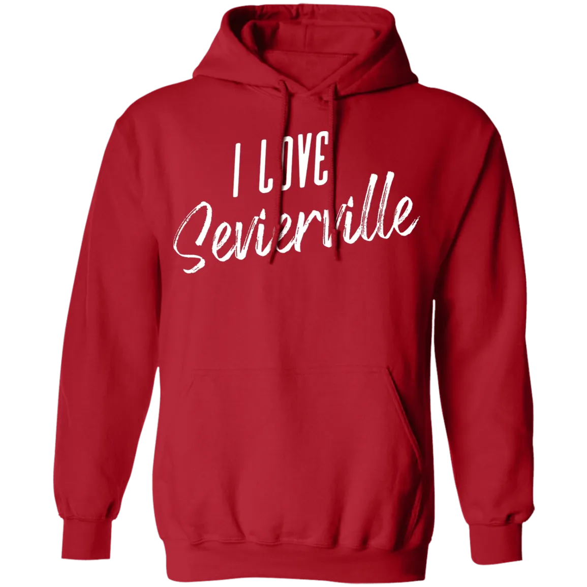 I Love Sevierville (White) - Pullover Hoodie