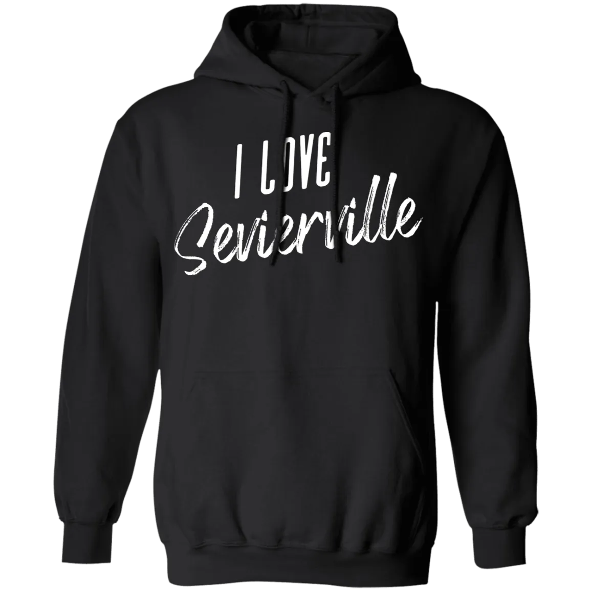 I Love Sevierville (White) - Pullover Hoodie