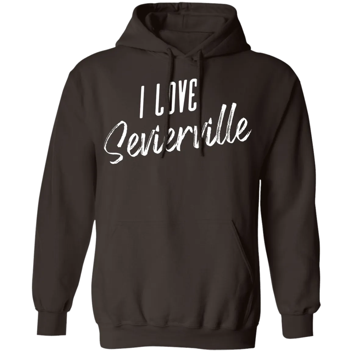 I Love Sevierville (White) - Pullover Hoodie