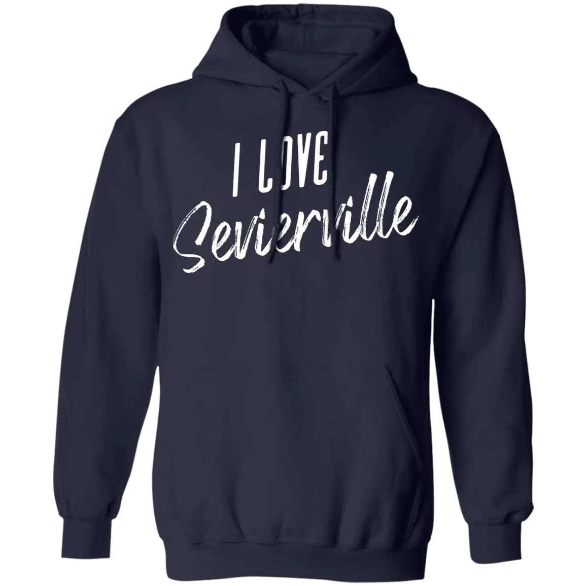 I Love Sevierville (White) - Pullover Hoodie