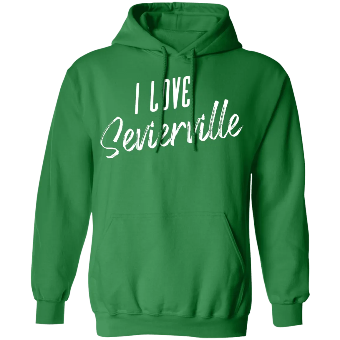 I Love Sevierville (White) - Pullover Hoodie