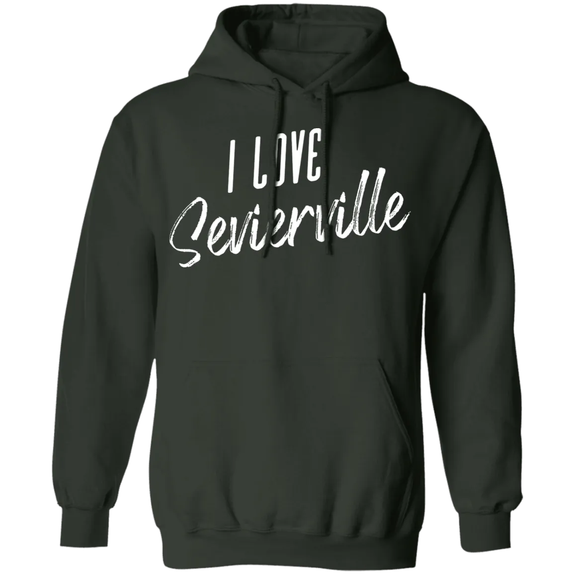 I Love Sevierville (White) - Pullover Hoodie