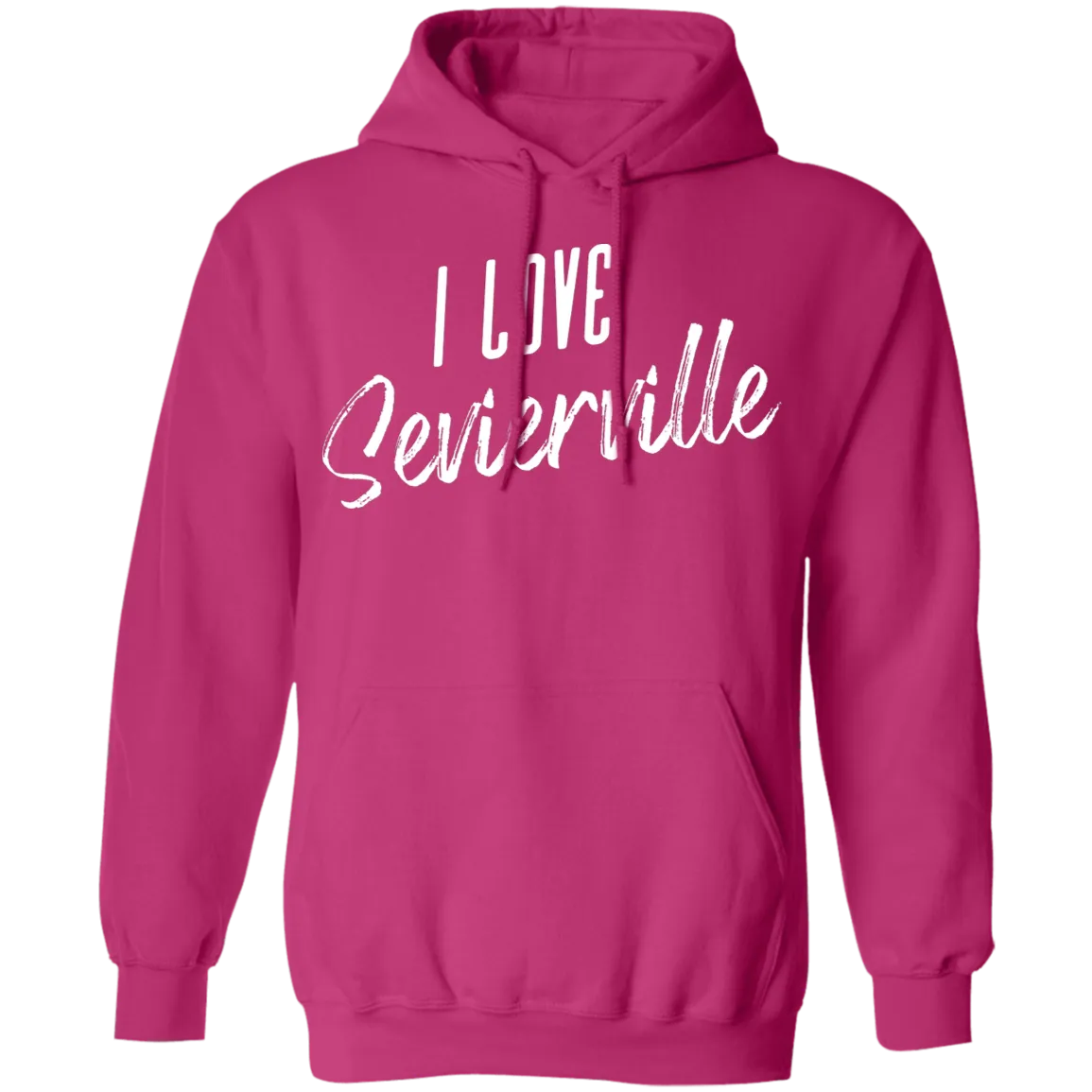 I Love Sevierville (White) - Pullover Hoodie
