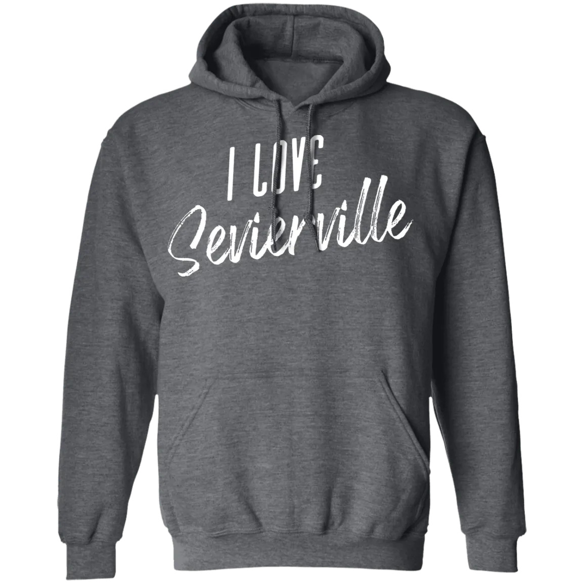 I Love Sevierville (White) - Pullover Hoodie