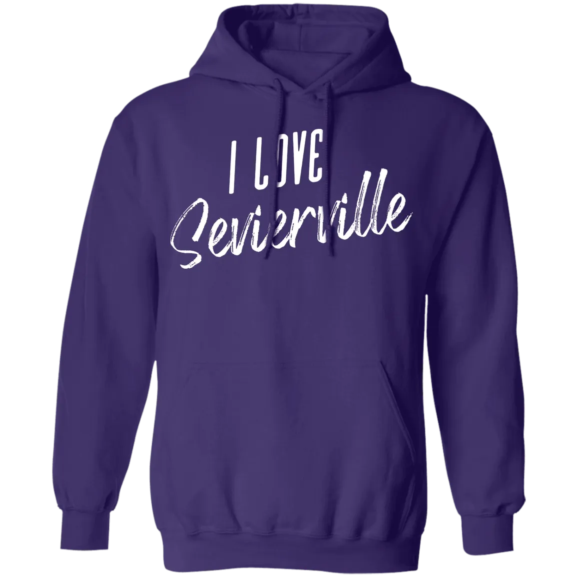 I Love Sevierville (White) - Pullover Hoodie
