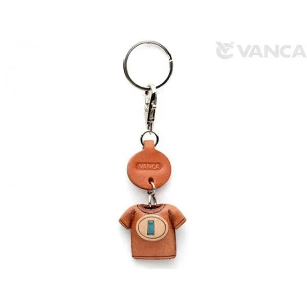 I(Blue) Japanese Leather Keychains T-shirt