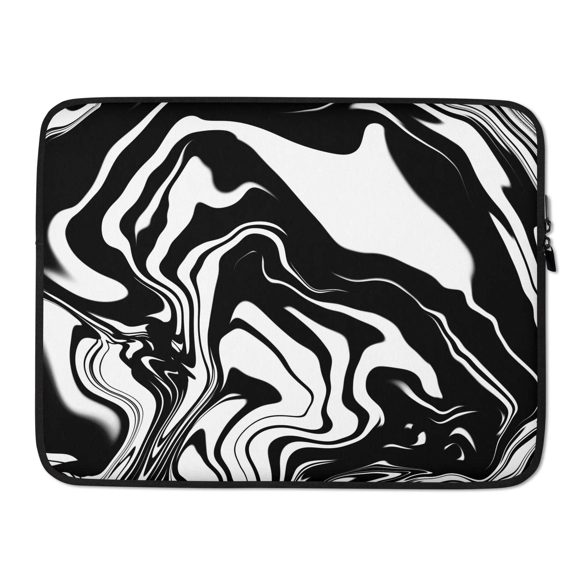 Illusion Psychedelic Black and White Laptop Sleeve