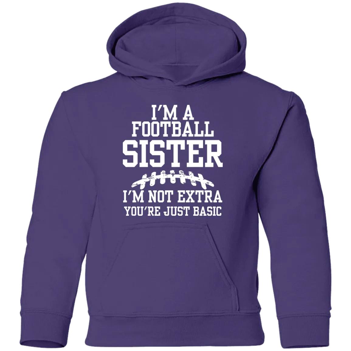I'm a Football Sister Youth Hoodie