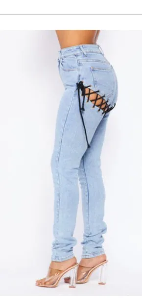 ''I'm Tied" Denim Jeans"
