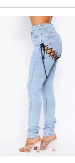 ''I'm Tied" Denim Jeans"