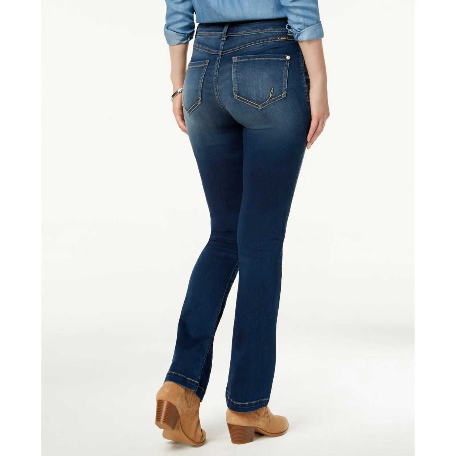 INC International Concepts Women's Bootcut Mid Rise Jeans