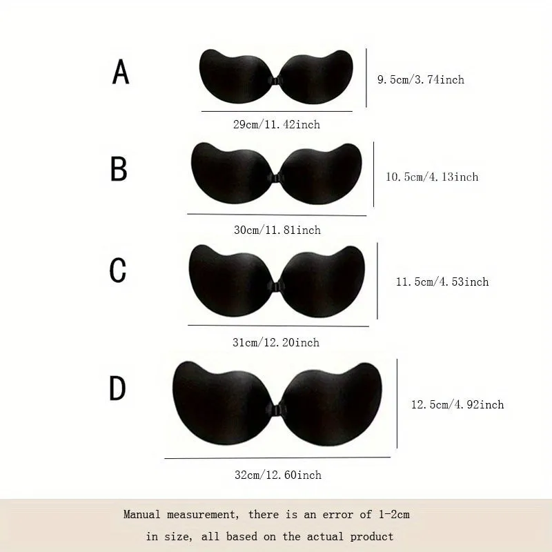 Invisible Stick-On Lift Bra, Strapless & Seamless Push Up Self-Adhesive Bra, Soft & Supportive, Women's Lingerie & Underwear