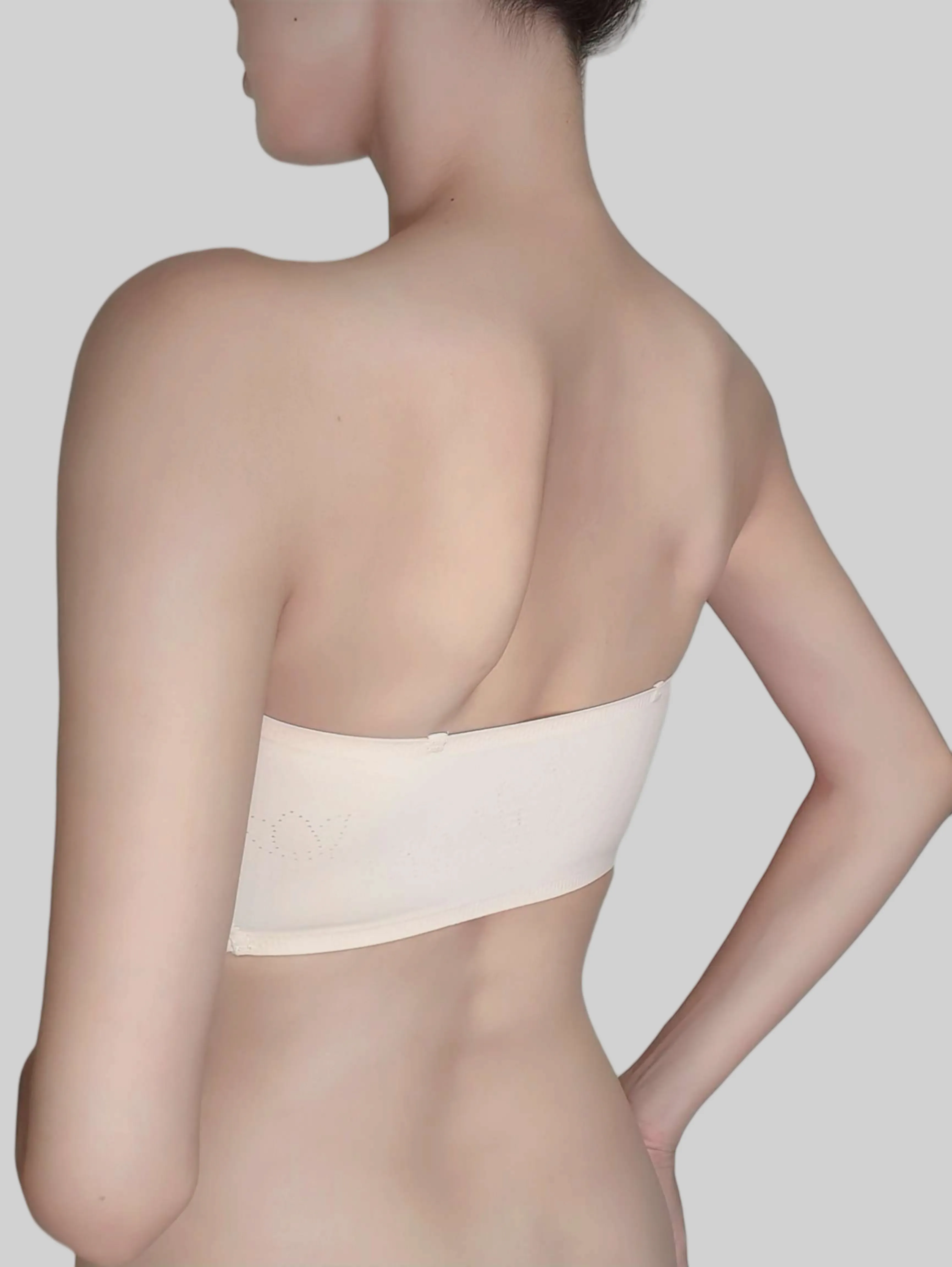 Invisible, Strapless, Front-Clasp Push-Up Bra