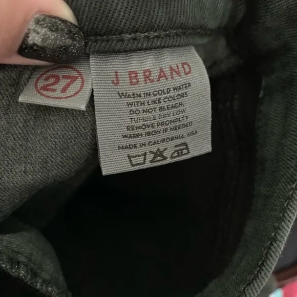 J Brand Super Skinny Conifer Green Jeans