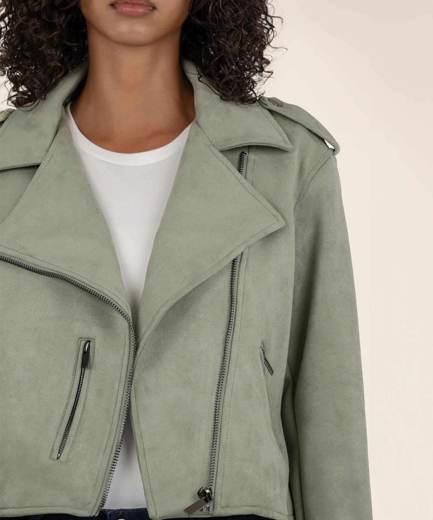 Jackie Faux Suede Moto Jacket - FINAL SALE