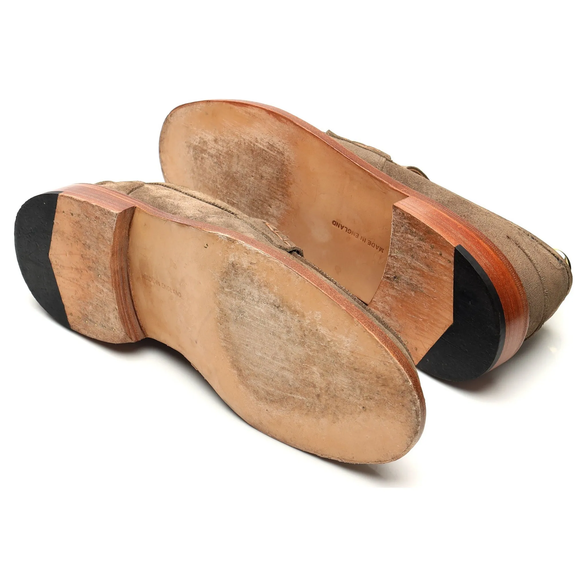 'James' Stone Suede Loafers UK 7.5