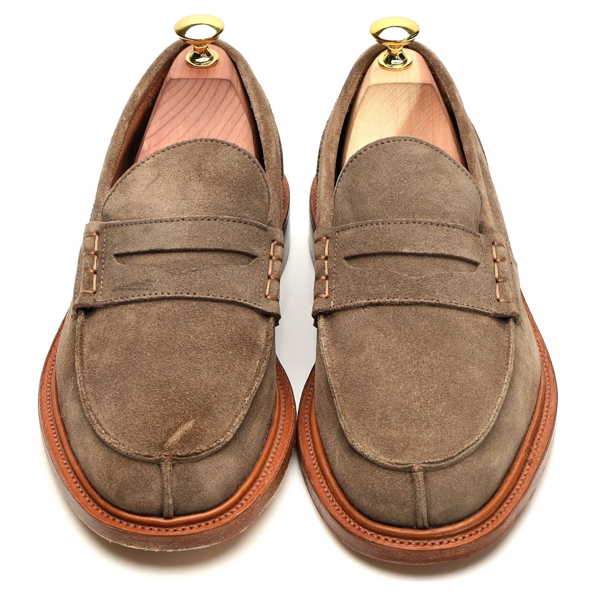 'James' Stone Suede Loafers UK 7.5