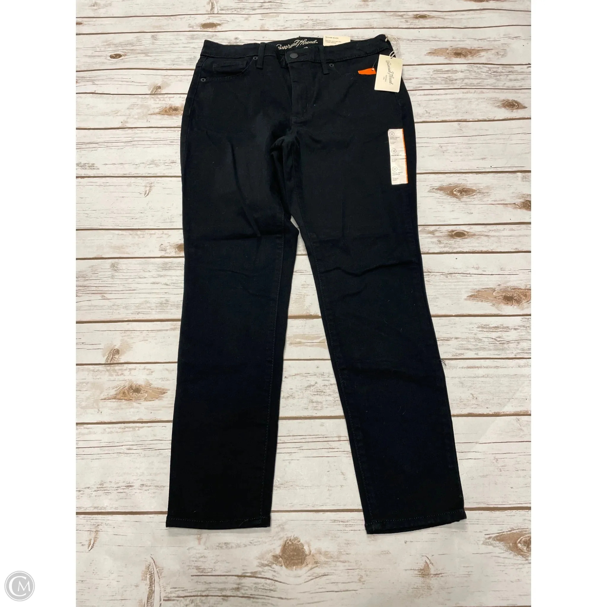 Jeans Skinny By Universal Thread In Black, Size: 10