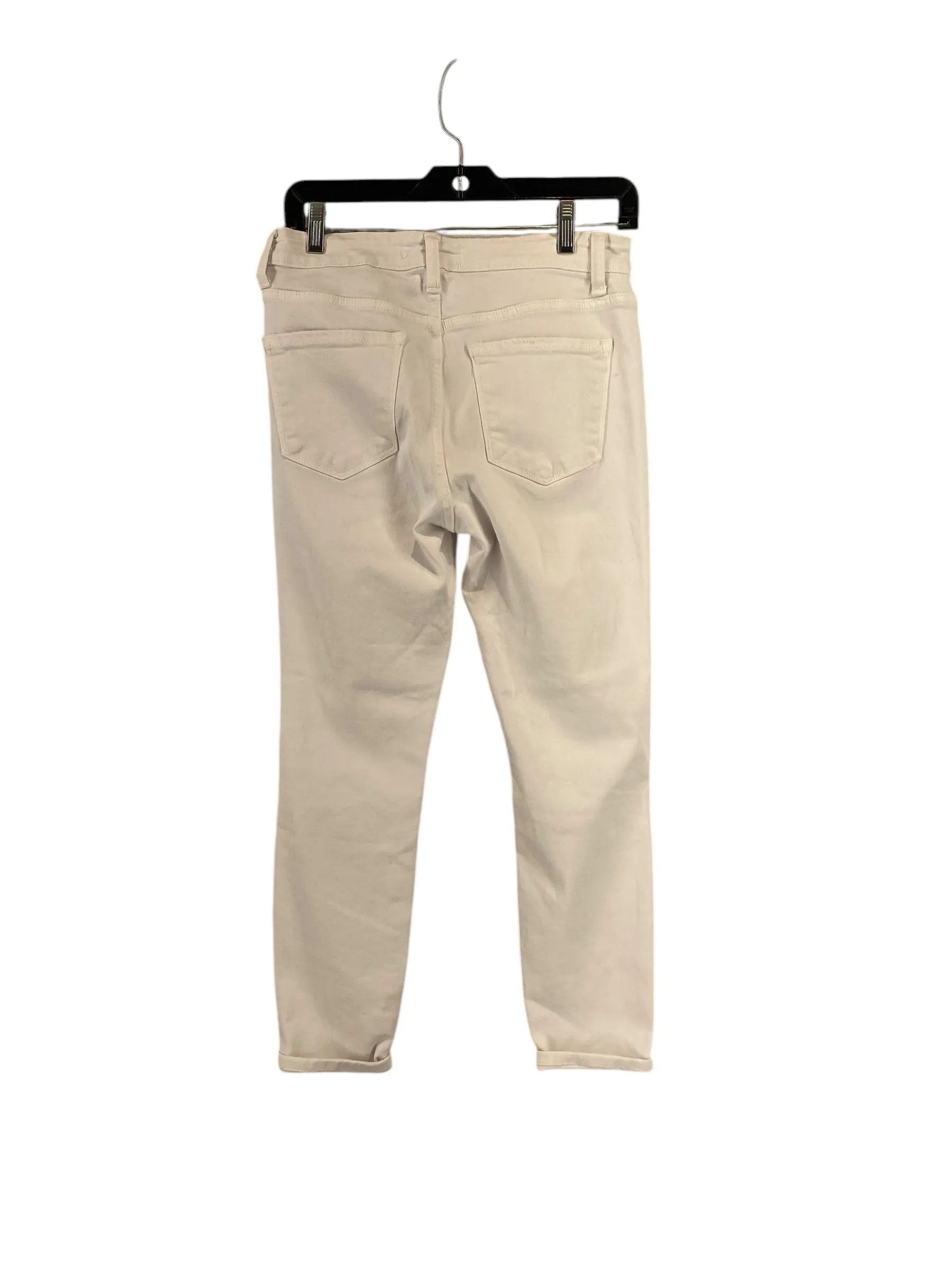 Jeans Skinny By Vervet In White, Size: 28