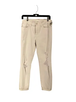 Jeans Skinny By Vervet In White, Size: 28