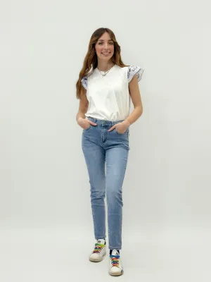 Jeans skinny vita alta denim wear