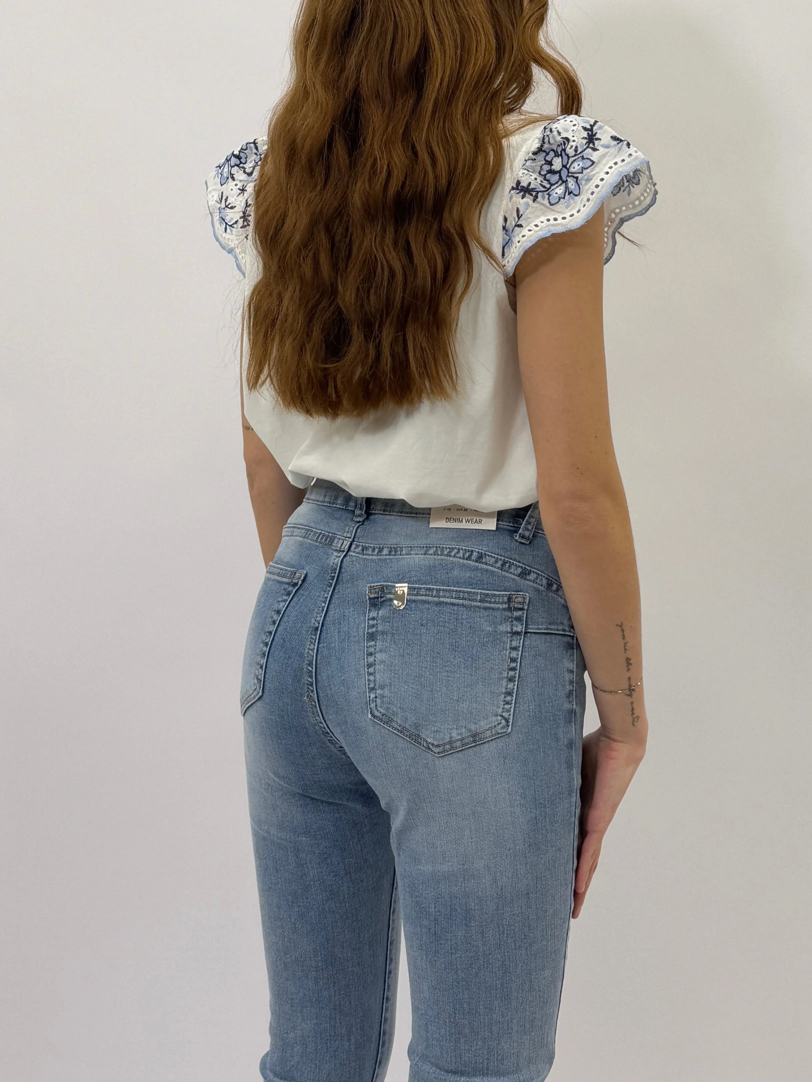 Jeans skinny vita alta denim wear