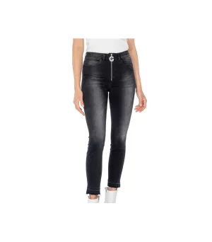 Jeans Skinny Zip - Nero