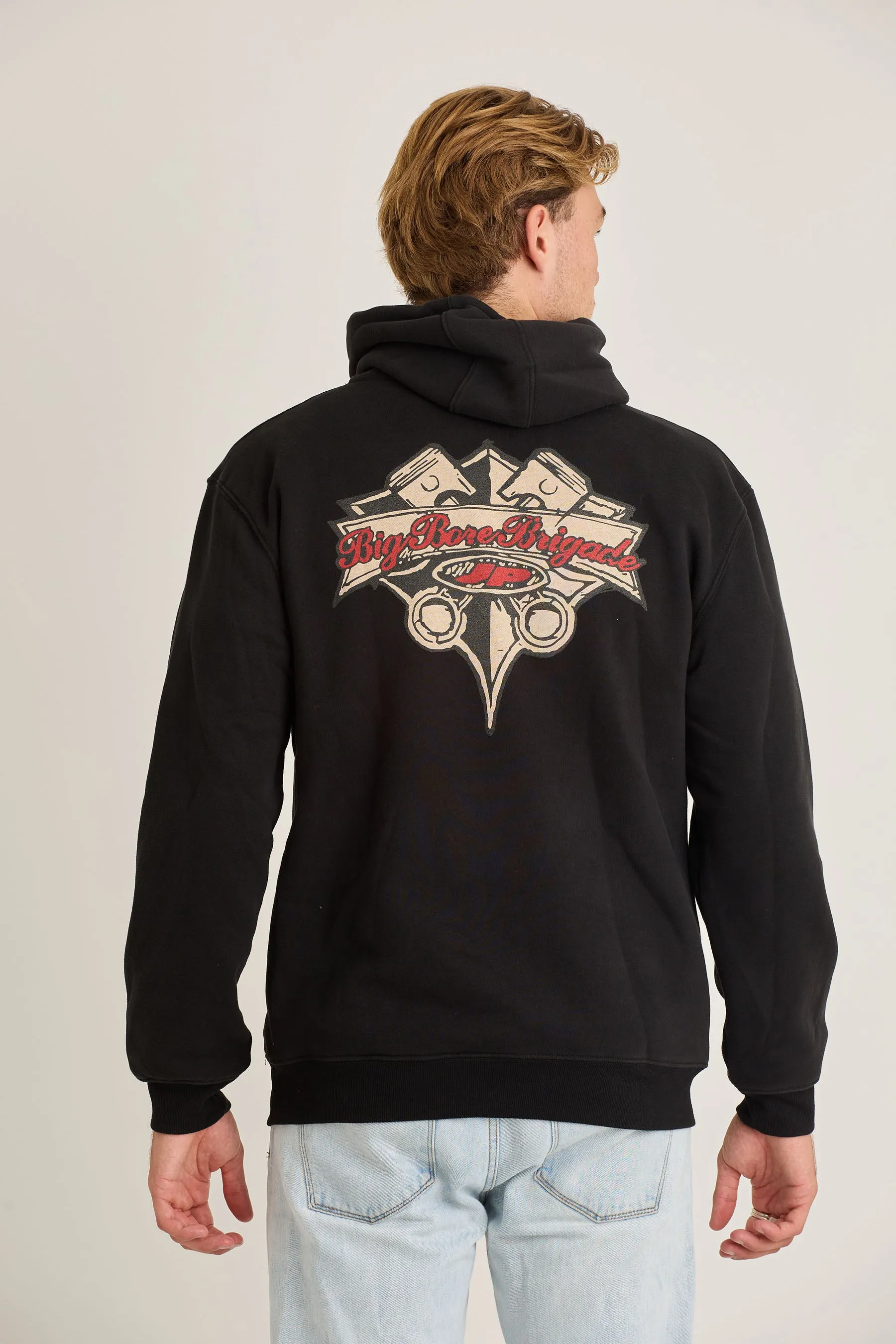 Jetpilot Big Bore Brigade Mens Pullover - Black Wash
