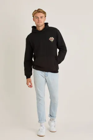 Jetpilot Big Bore Brigade Mens Pullover - Black Wash