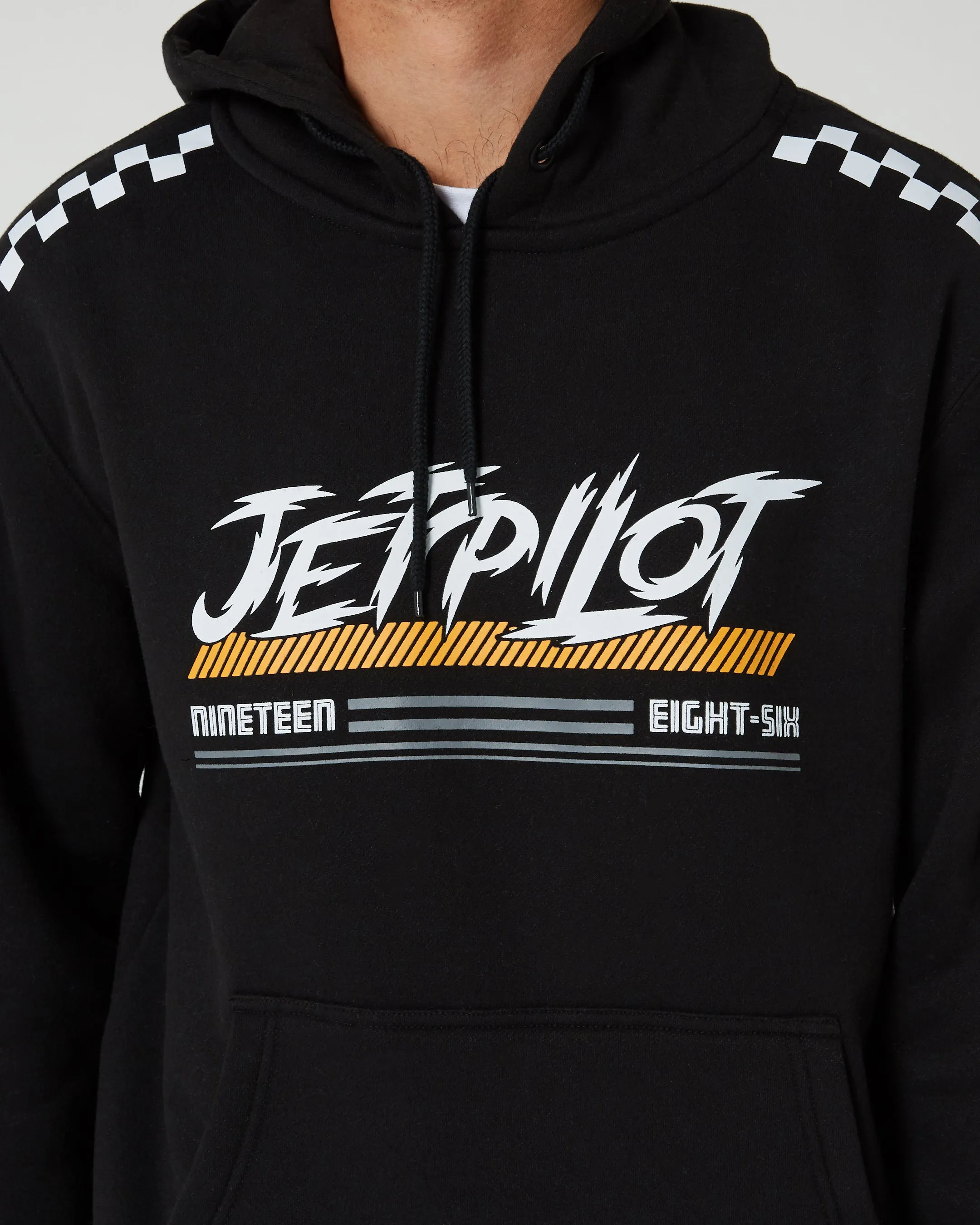 Jetpilot Race Tech Mens Pullover Hoodie - Black