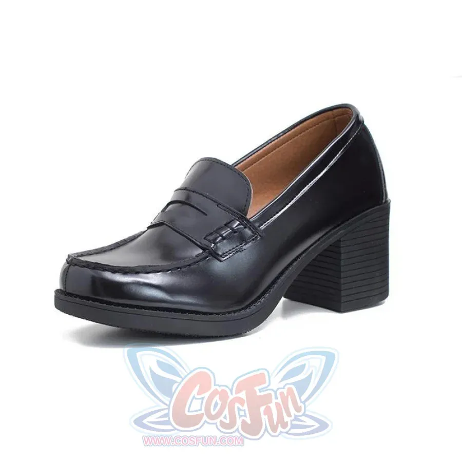 JK Campus Faux Leather Heeled Shoes J40566